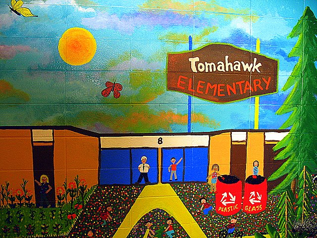Tomahawk Elementary School Mural